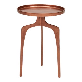 Kim End Table, Vintage Copper For Sale