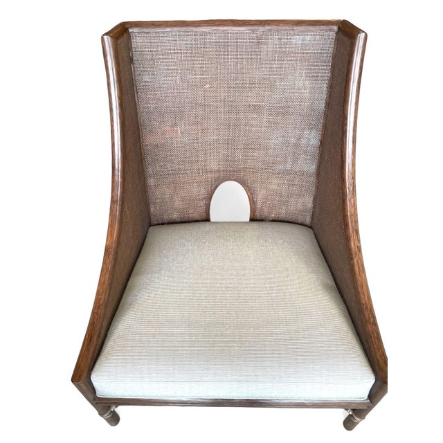 Brown Barbara Barry for McGuire Lounge Chair For Sale - Image 8 of 12