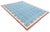 Textile Handmade Cotton Vegetable Dyed Rug, Sky Blue and Pink Geometric Dhurrie-8'x10' For Sale - Image 7 of 13