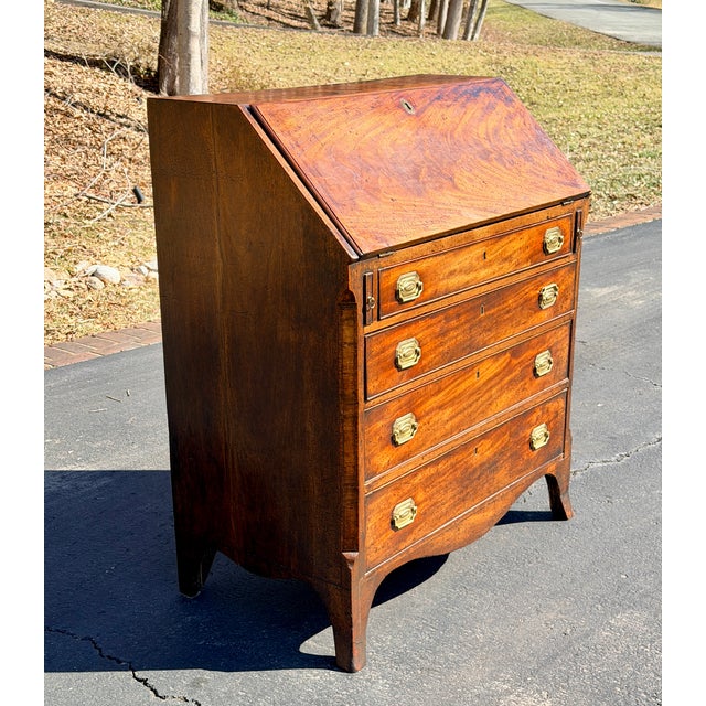 Brown 19th Century George III Bureau Desk For Sale - Image 8 of 9