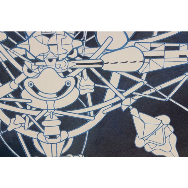 Macchina Inutile 1 Lithograph by Renato Volpini, 1970s For Sale - Image 3 of 5