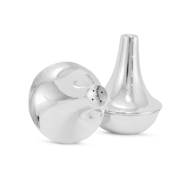 American Vintage Reed & Barton Sterling Silver Salt & Pepper Shakers Flatware Set For Sale - Image 3 of 8