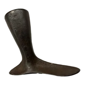 Early 20th Century Cast Iron Cobbler's Mold and Leg Form