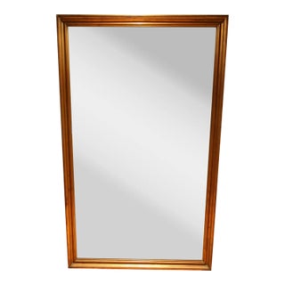 Large English Gilt Wood Mirror For Sale