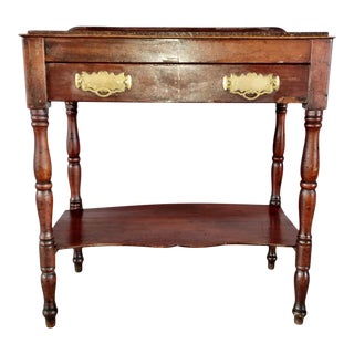 Antique French Carved Console Side Table For Sale
