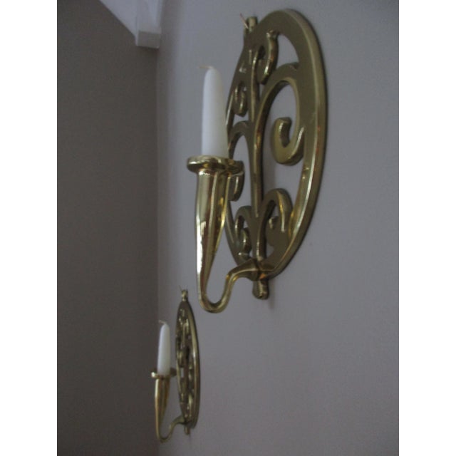 Vintage Brass Wall Candle Holders a Pair Chairish
