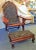 American 1940s Vintage Mahogany Plantation Chair and Footstool For Sale - Image 3 of 13