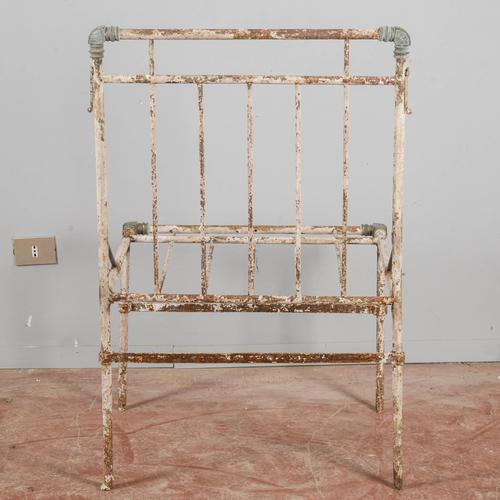 Outdoor Iron Metal Chair For Sale - Image 4 of 9