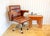 Vintage Executive Desk Chair Office in Tan Leather with Tilt Swivel Height Adjustable by Timothy Oulton for Halo For Sale - Image 6 of 18