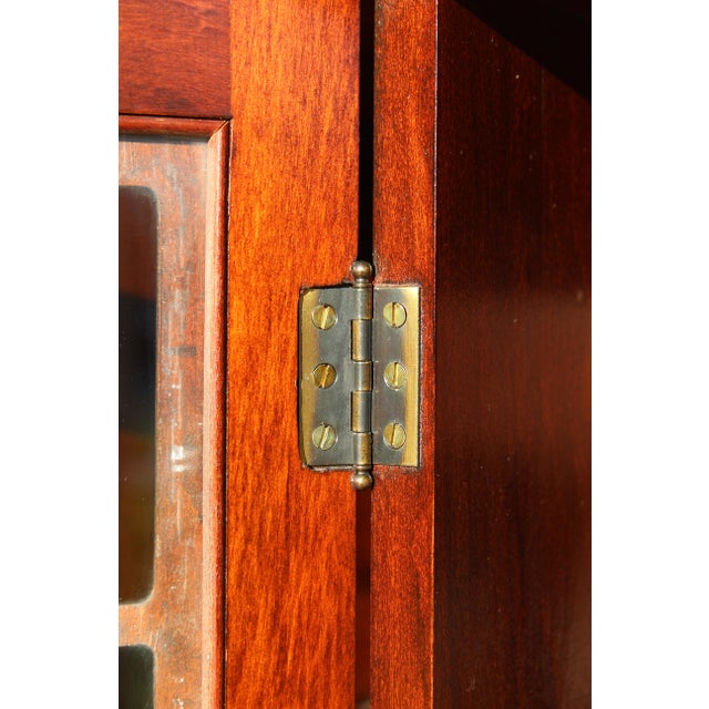 Mid-20th Century Maddox Mahogany Breakfront Cabinet With Butler’s Secretary Desk For Sale - Image 13 of 18
