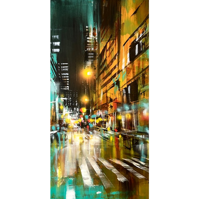 Beige Bianca Prettau, Kyoto Teal, 2026, Acrylics on Cotton Canvas For Sale - Image 8 of 12