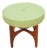 1960s Mid Century Astro Vanity Stool by G Plan in Teak & Green, Attributed For Sale
