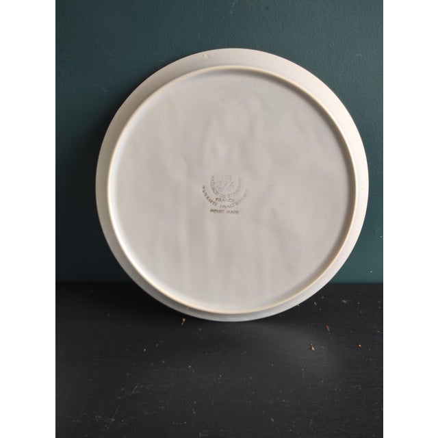Vintage French Oyster Plate in Faience, Saint Amand, 1970s For Sale - Image 6 of 8
