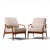 Milo Baughman for Thayer Coggin Mid Century Walnut Lounge Chairs - Pair Each chair measures: 28.25 wide x 30 deep x 33...