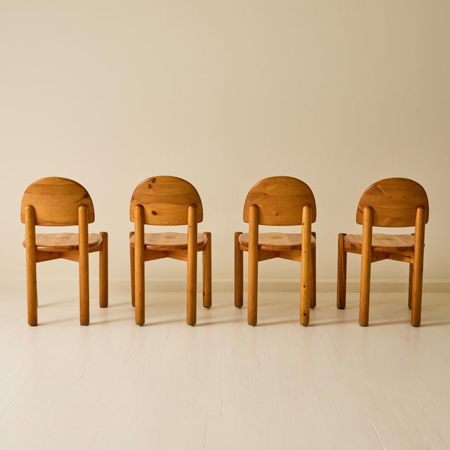 Mid-Century Modern Rainer Daumiller Pine Dining Chairs, Set of 6, 1970s For Sale - Image 3 of 7