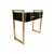 Glass Console Table with Two Drawers, 1980s For Sale - Image 3 of 4