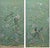 Chinoiserie W24"* H53", Emerald Green Peacock Peony 2-Panel Chinoiserie Wallpaper Panels, No Frame, Tea Paper For Sale - Image 3 of 6