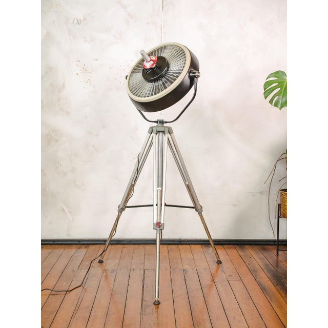 Vintage Industrial Black Hospital Operating Lamp on Bilora Tripod, 1980s For Sale - Image 10 of 18