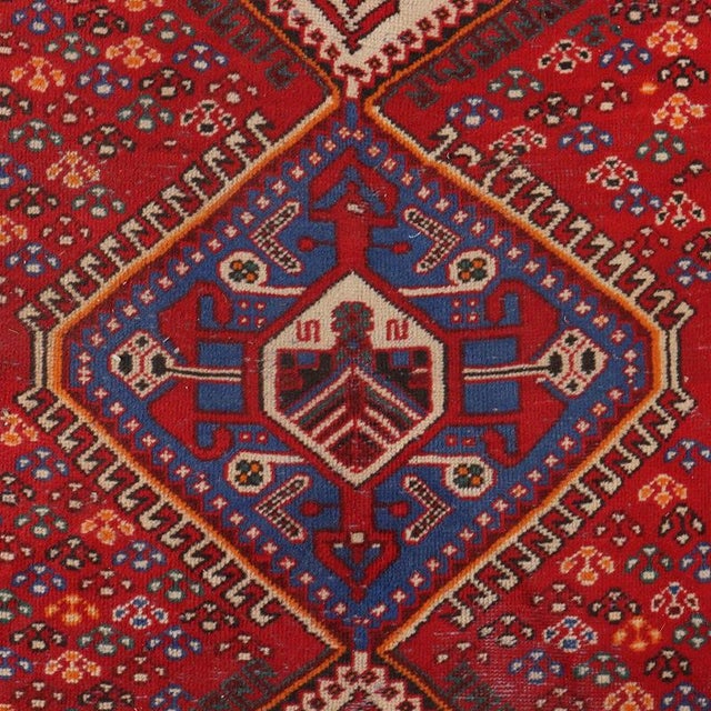 Middle Eastern Shiraz Rug For Sale - Image 3 of 8