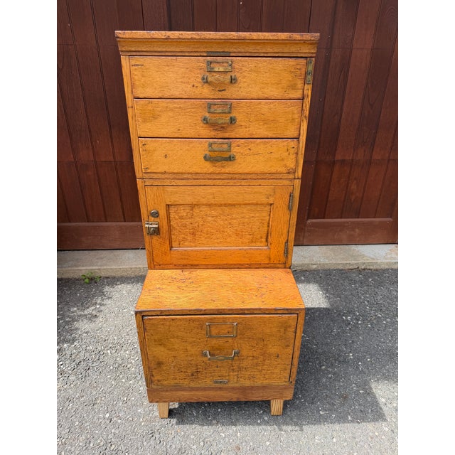 Early 20th Century Library Bureau Quarter-Sawn Oak Modular Filing & Storage Cabinet For Sale - Image 10 of 18