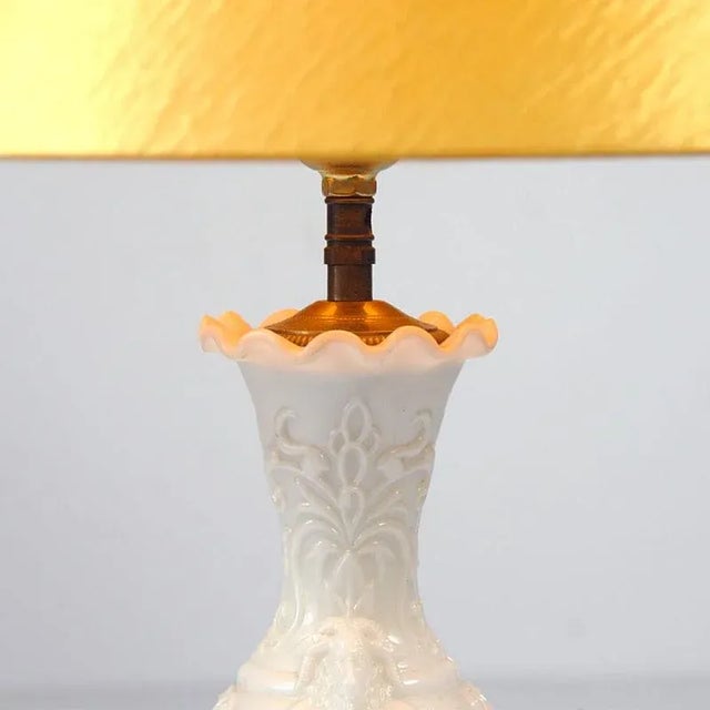 French Pressed Glass Table Lamp, 1960s For Sale - Image 4 of 11