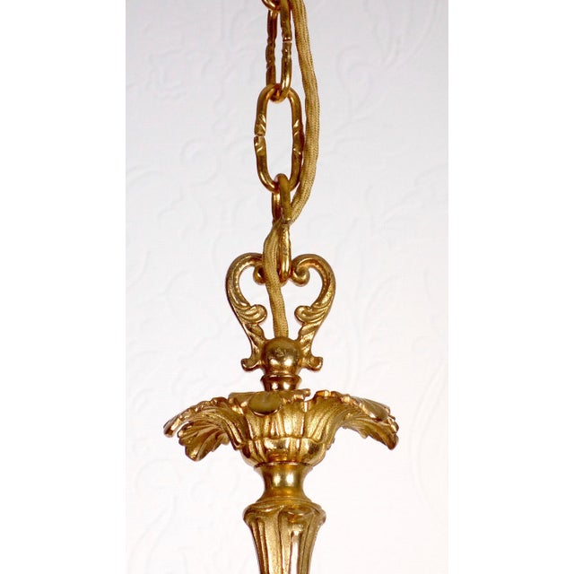 Brass and Lead Crystal Chandelier from Schröder & Co., 1970s For Sale - Image 12 of 12