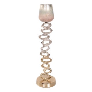 Teresina Gold Ombre Candleholder- Tall For Sale