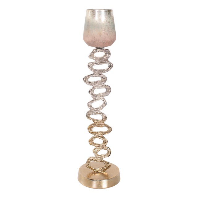 Teresina Gold Ombre Candleholder- Tall For Sale