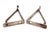 Pair of Vintage Petite Steel Brackets For Sale - Image 4 of 4