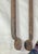 Brass Antique 18th Century Wrought Iron Turned Brass English Fireplace Tongs Tool 2 For Sale - Image 8 of 10