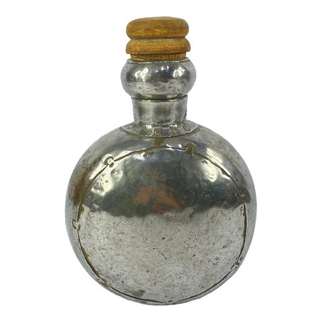 Early 20th Century Indian Metal Bottle MATTER COLLECTION For Sale