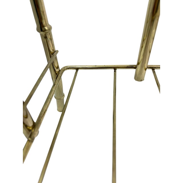 1970s Vintage Brass Bamboo Magazine Rack For Sale In New York - Image 6 of 7