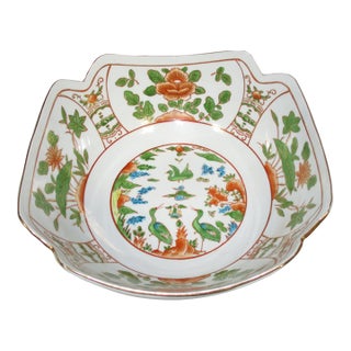 Andre by Sadek Hand-Painted Japanese Porcelain Bowl For Sale
