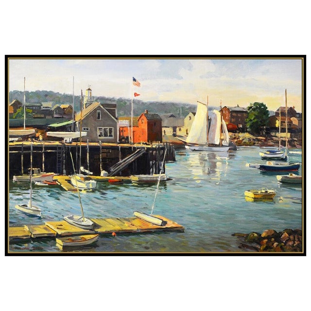 Contemporary Late 20th Century Rockport Harbor, Stapleton Kearns For Sale - Image 3 of 5