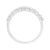 Haus of Brilliance IGI Certified 1/2 Cttw Diamond 10K White Gold Prong Set Fluted Band Style Ring - Size 8 For Sale - Image 4 of 6