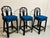 Vintage trio of black Rattan trio of counter bar stools perfect for next construction counter tops. They have newer and...