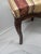 Late 20th Century Pair of French Louis XV Style Carved Walnut Side Chairs With Burgundy & Gold Damask Upholstery For Sale - Image 11 of 17