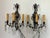 Onyx Late 19th Century Pair of French Versailles Metal and Crystal Sconces For Sale - Image 8 of 8