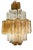Vintage Pear-Shaped Murano Glass Chandelier in the style of Barovier, Italy, 2004 For Sale