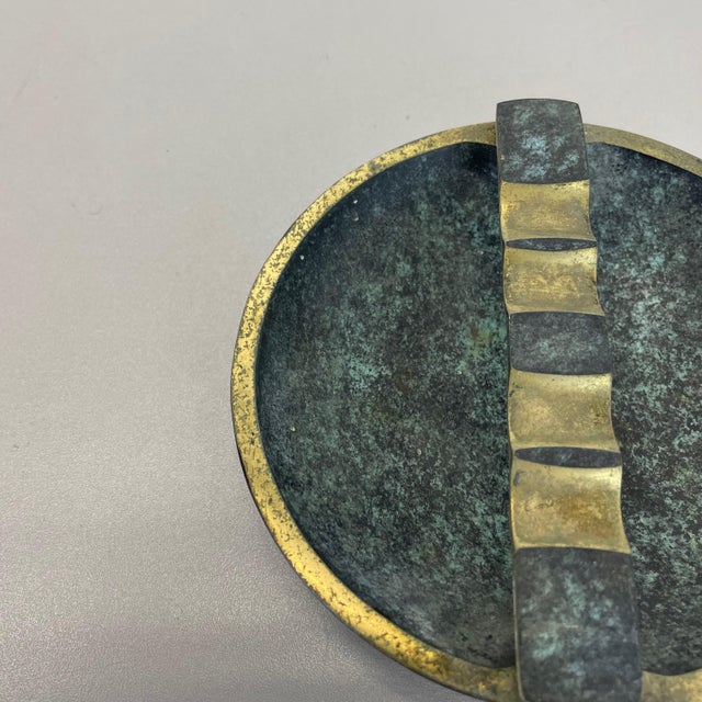 Vintage Hagenauer Austrian Tripod Brass Ashtray, Austria, 1950s For Sale - Image 10 of 16