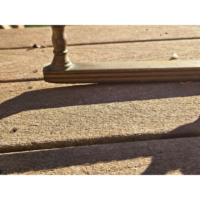 19th Century Victorian 42" Brass Fireplace Fender For Sale In Buffalo - Image 6 of 15
