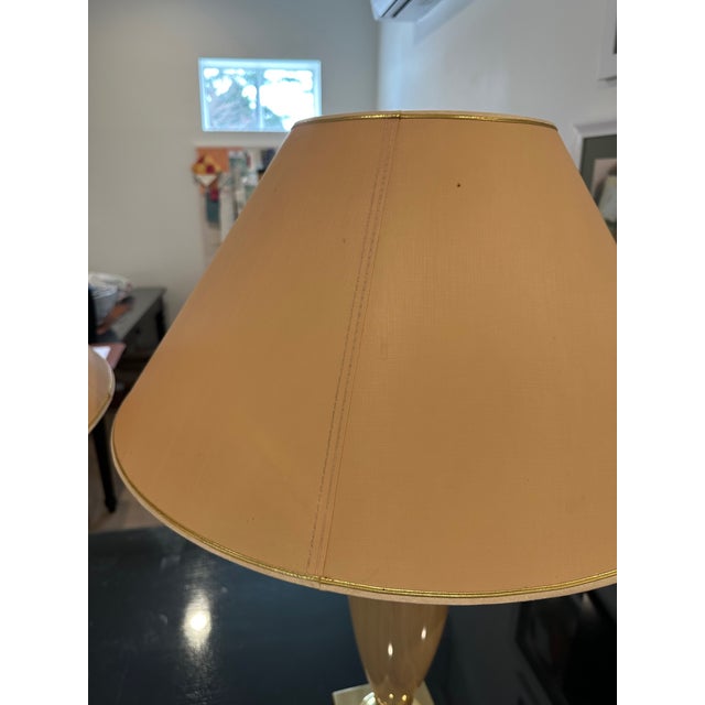 Glass 1970s French Glass Table Lamps For Sale - Image 7 of 10