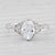 This lovely ring is a semi mount designed to hold a oval 5.5 x 8.5 mm / 1.20ct diamond or stone of your choice. There is a...