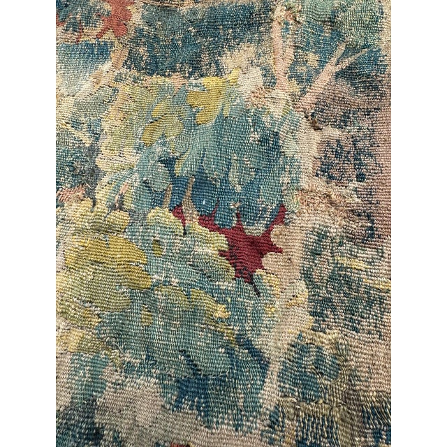Textile Very Large 19th Century Antique French Verdure Tapestry For Sale - Image 7 of 15