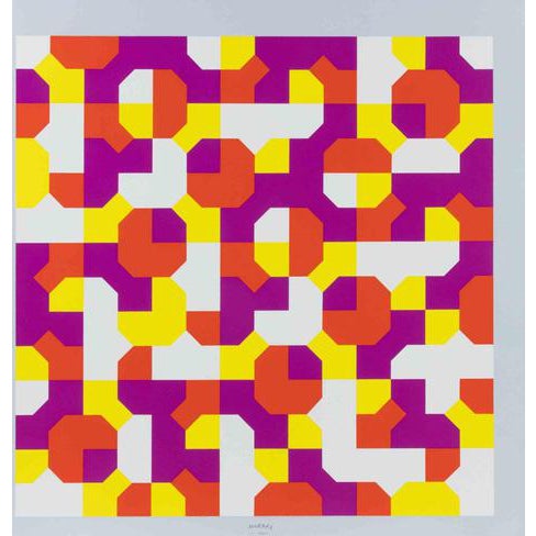 Bruno Munari, Peano Curves, 1991, Screen Print For Sale