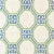 Sample - Schumacher Octavia Sisal Wallpaper in Turquoise & Palm For Sale