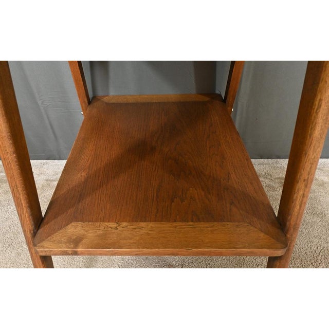 Brown Oak Rolling Trolley, 1960 For Sale - Image 8 of 17