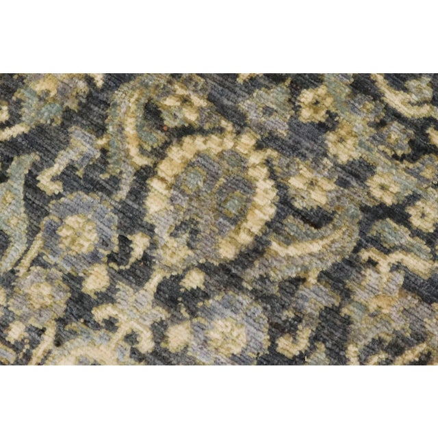 Bohemien Ziegler Gray Blue Hand-Knotted Wool Rug - 5'2'' X 8'3'' For Sale - Image 4 of 8