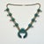 1960s Vintage Southwestern Zuni Native American Sterling & Turquoise Squash Blossom Beaded Necklace, 27” For Sale - Image 4 of 12