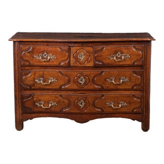 Louis XV Walnut Commode, 18th Century For Sale